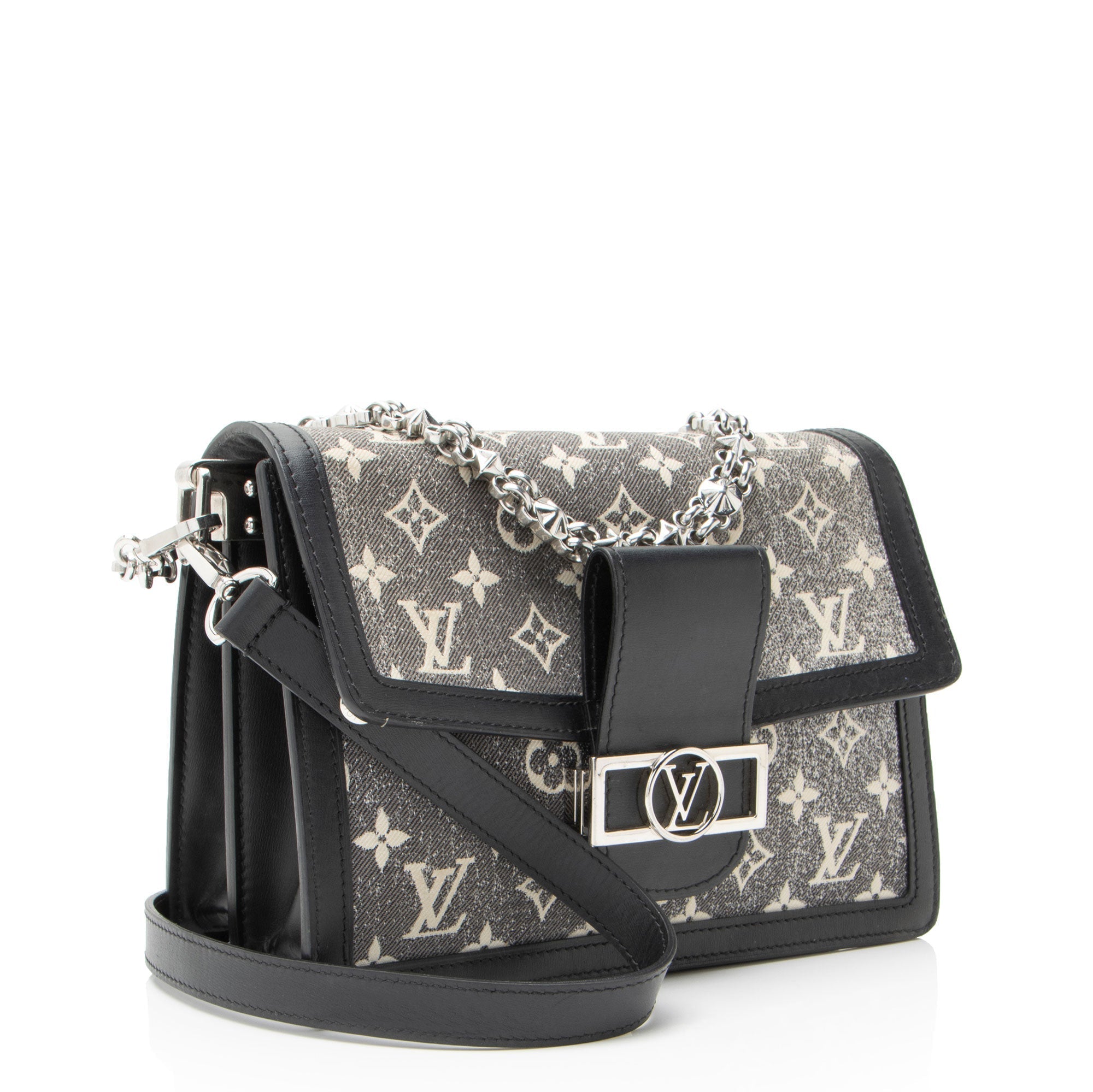 Louis Vuitton Monogram Denim Jacquard Dauphine MM Shoulder Bag