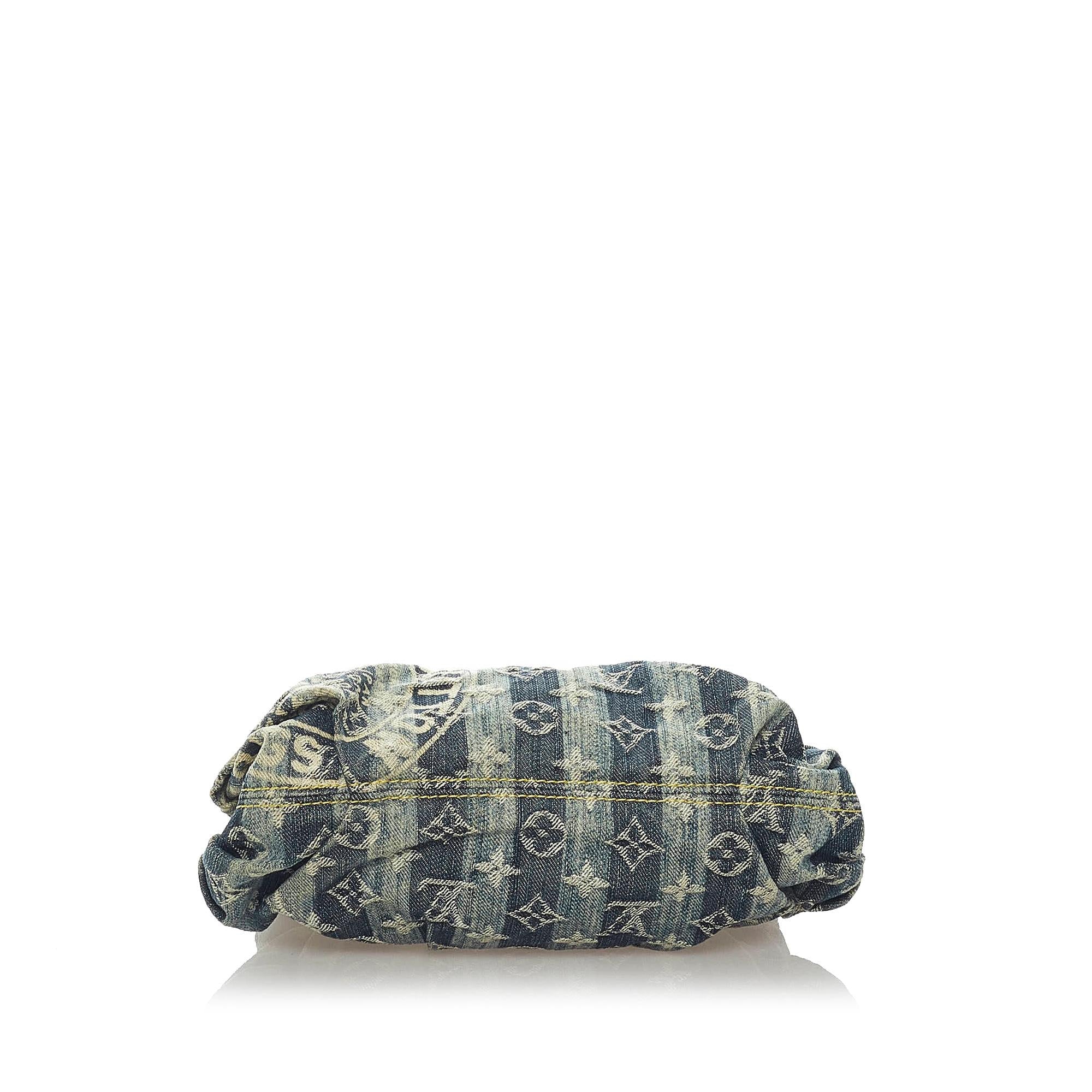 Louis Vuitton Monogram Denim Mini Pleaty Raye (SHG-33432)