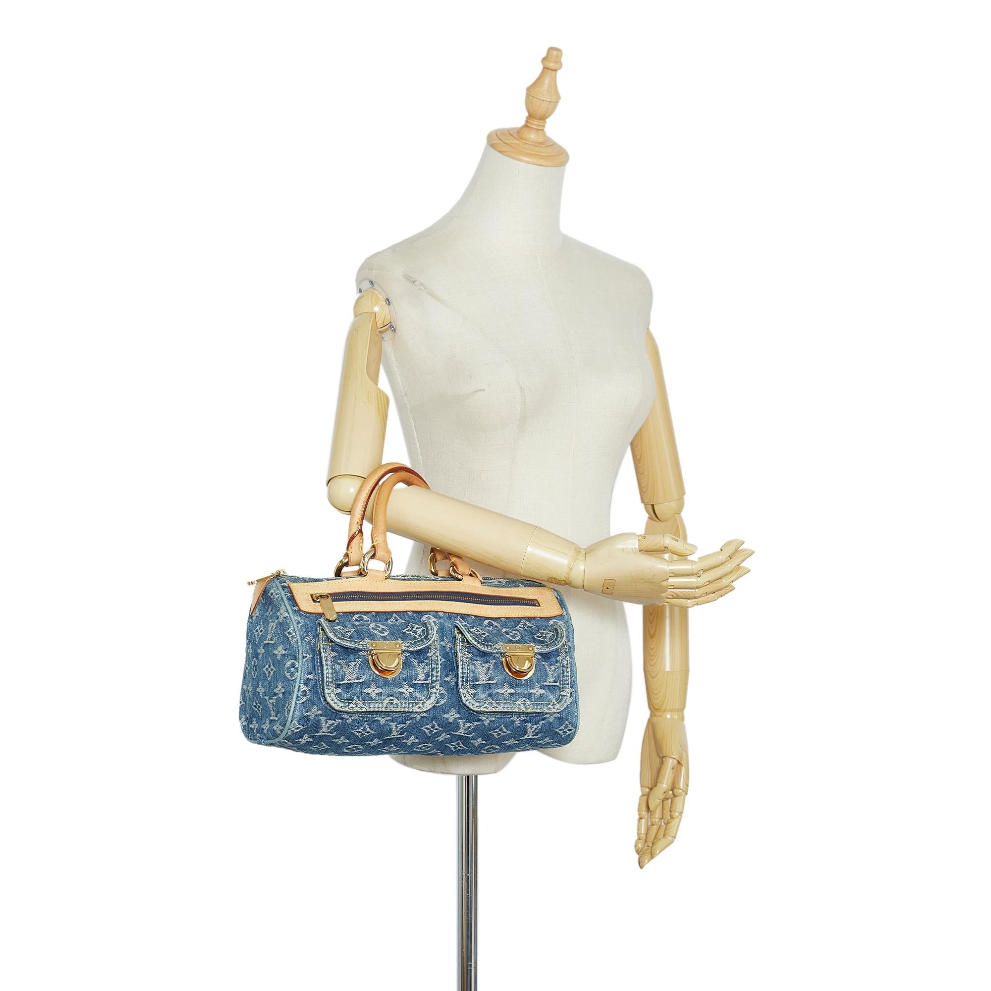 Louis Vuitton Monogram Denim Neo Speedy 30 (SHG-yrj8hv)