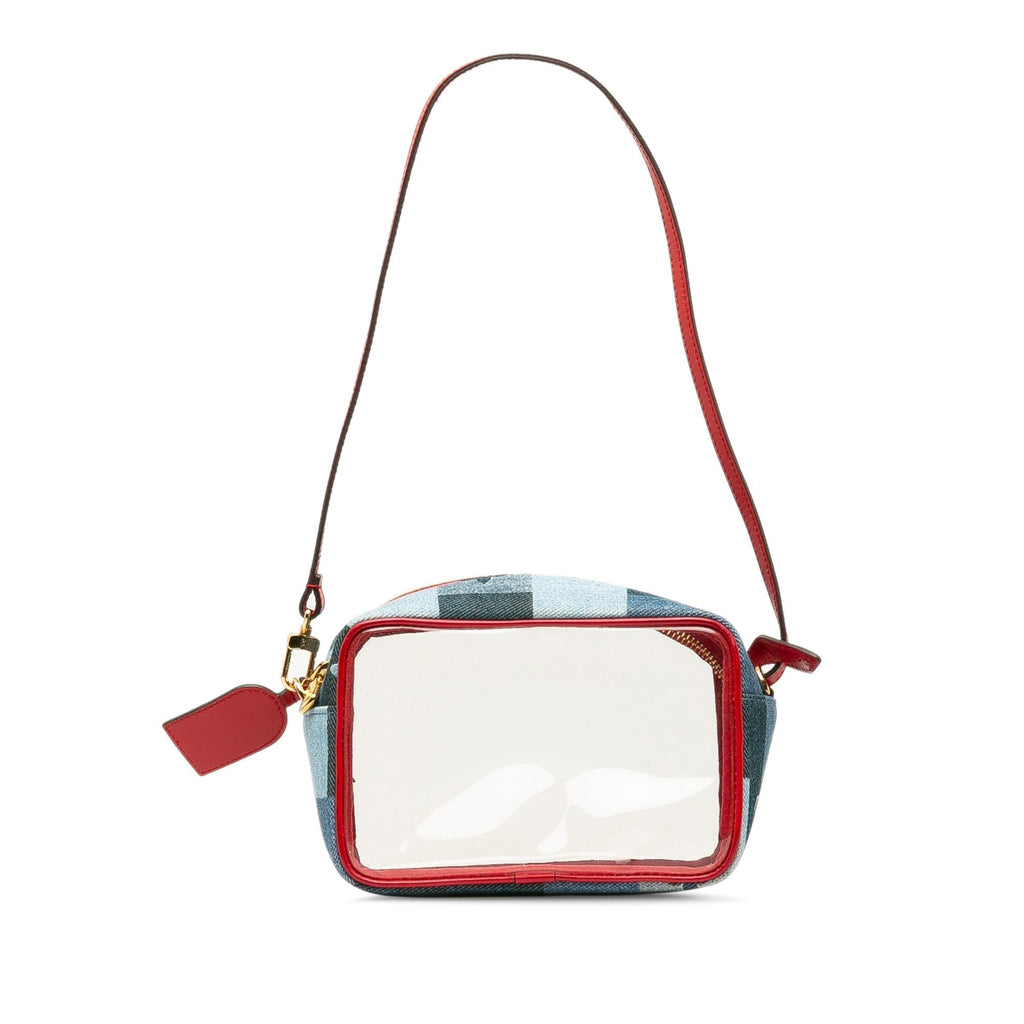Louis Vuitton Monogram Denim Patchwork Beach Pouch