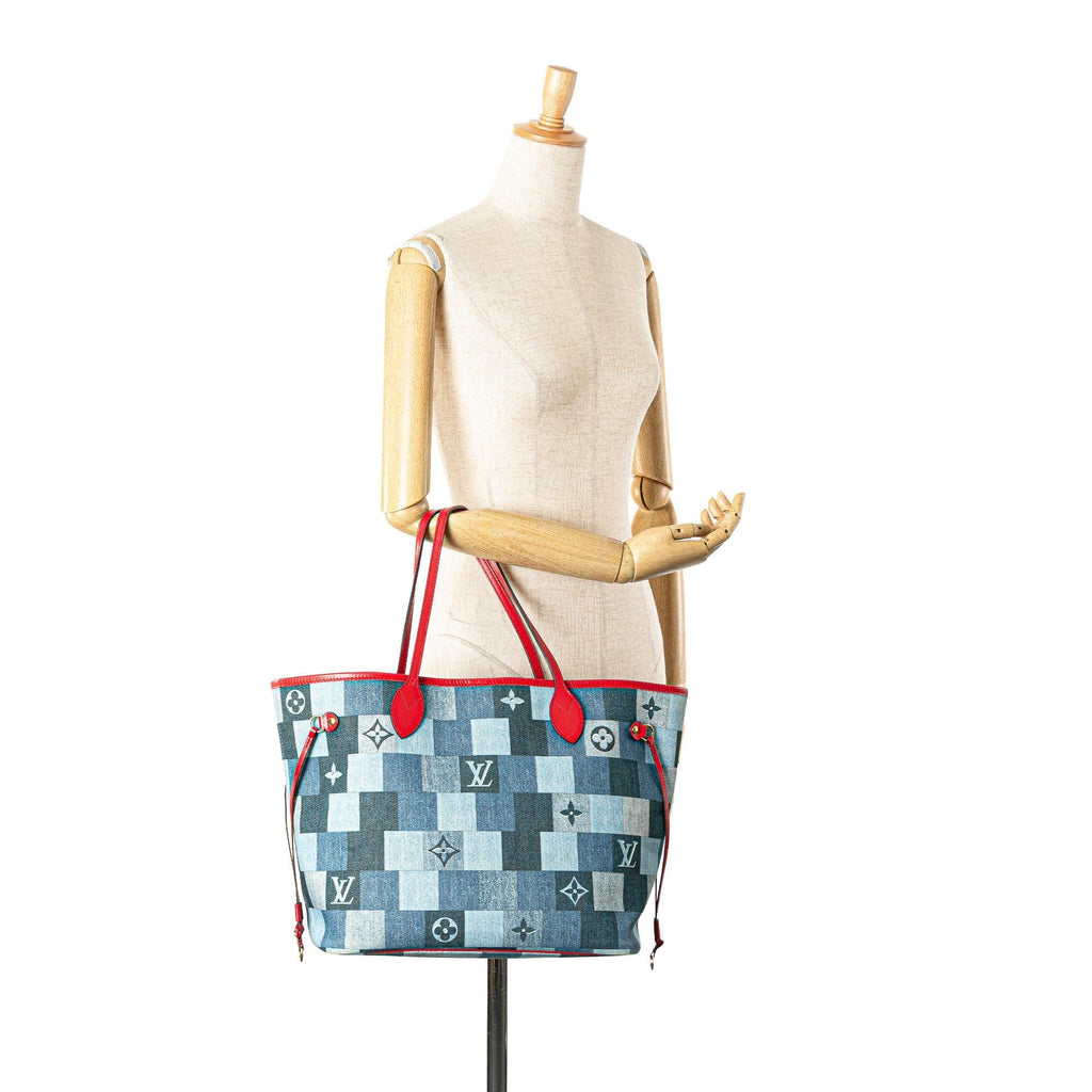 Louis Vuitton Monogram Denim Patchwork Neverfull MM