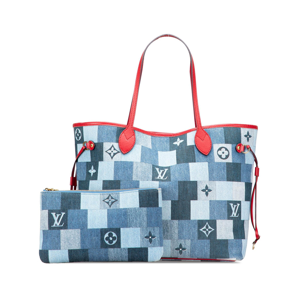 Louis Vuitton Monogram Denim Patchwork Neverfull MM