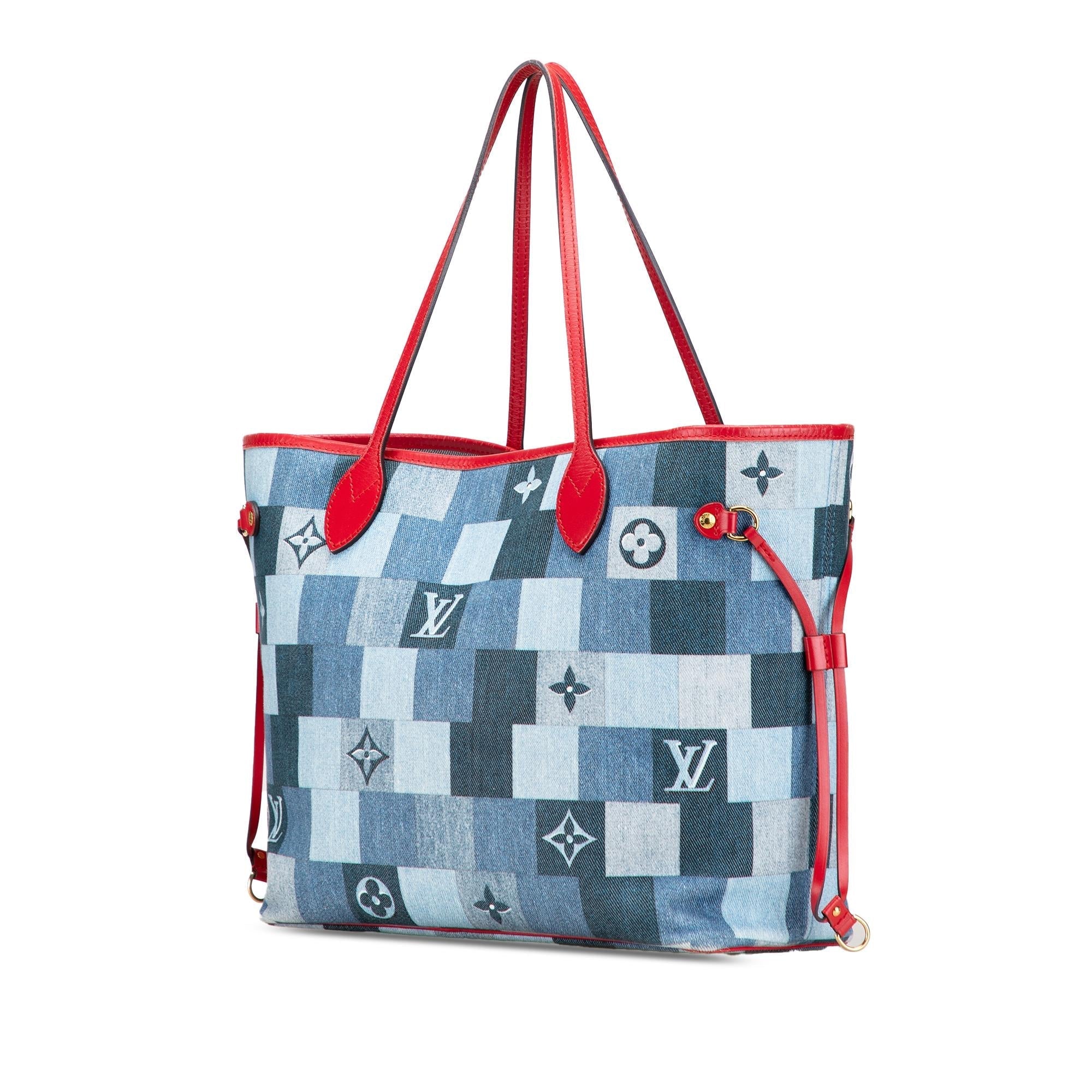 Louis Vuitton Monogram Denim Patchwork Neverfull MM