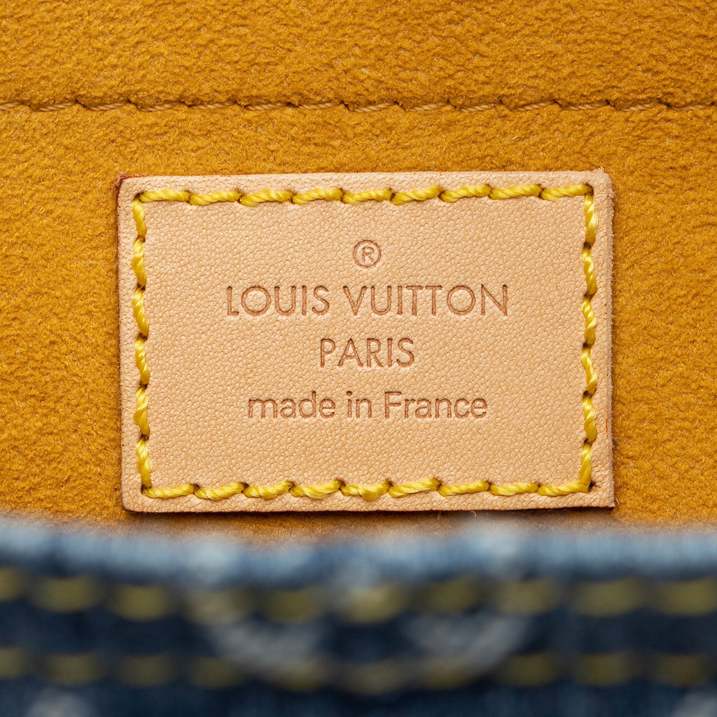 Louis Vuitton Monogram Denim Sac Plat Tote (SHF-mkC7Vd)