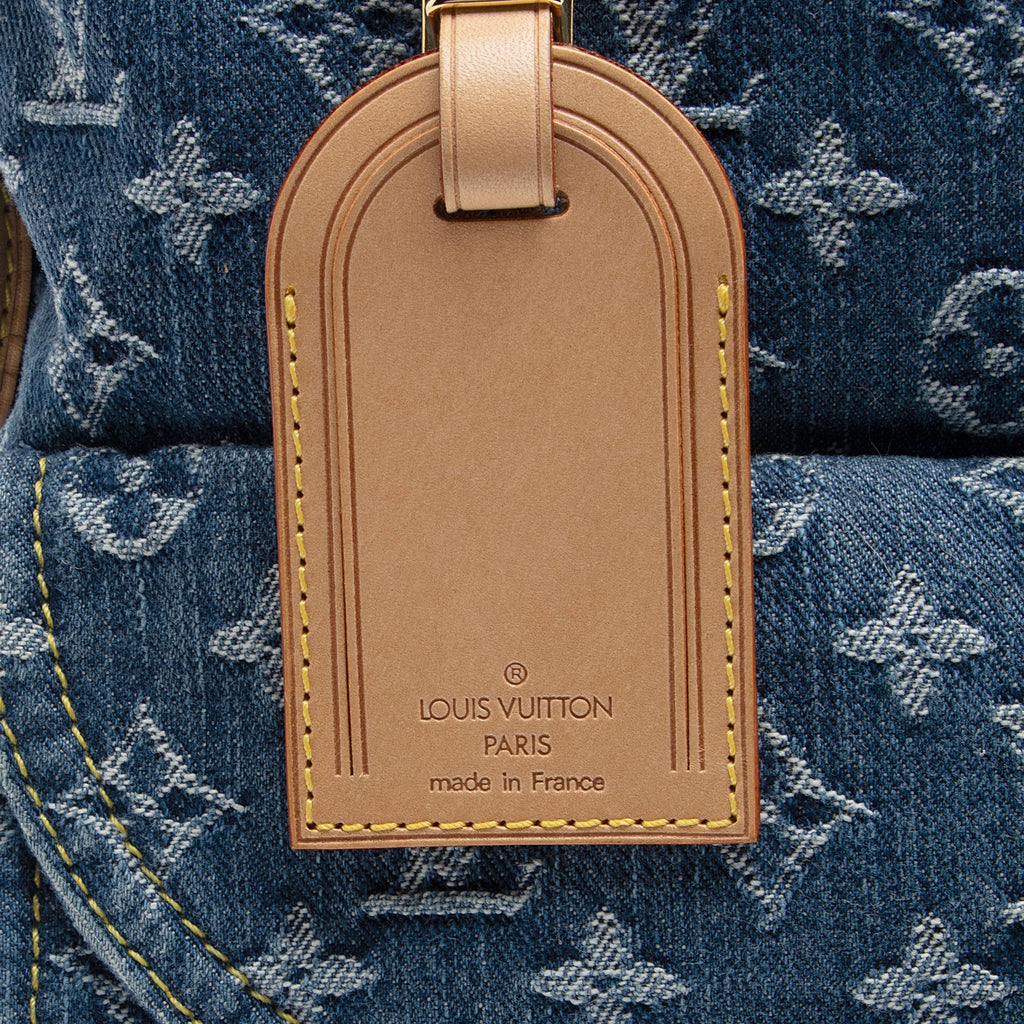 Louis Vuitton Monogram Denim Sac Plat Tote (SHF-6HsEei)