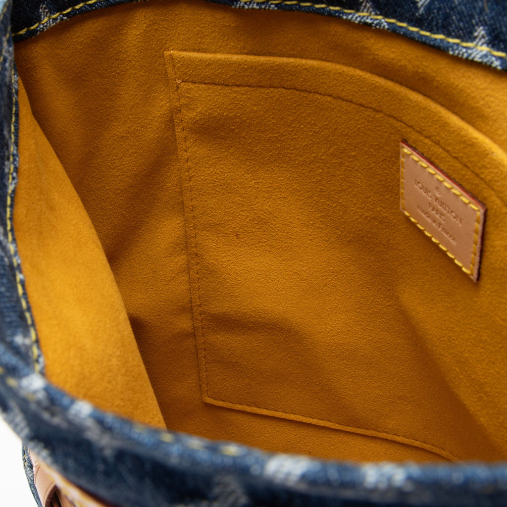 Louis Vuitton Monogram Denim Sac Plat Tote (SHF-6HsEei)