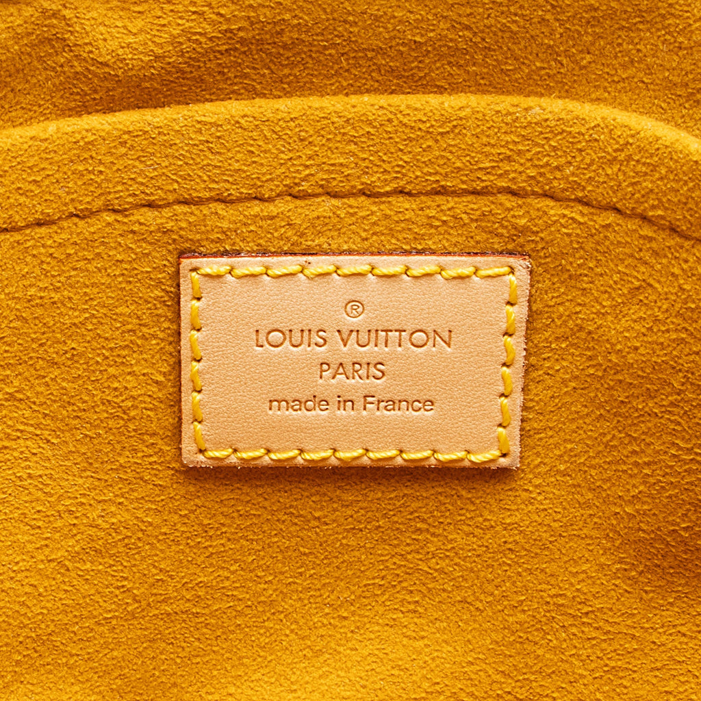 Louis Vuitton Monogram Denim Sac Plat Tote (SHF-6HsEei)