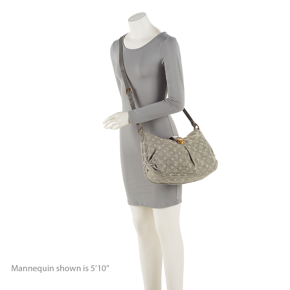 Louis Vuitton Monogram Denim Slightly Shoulder Bag (SHF-1Y05lC)