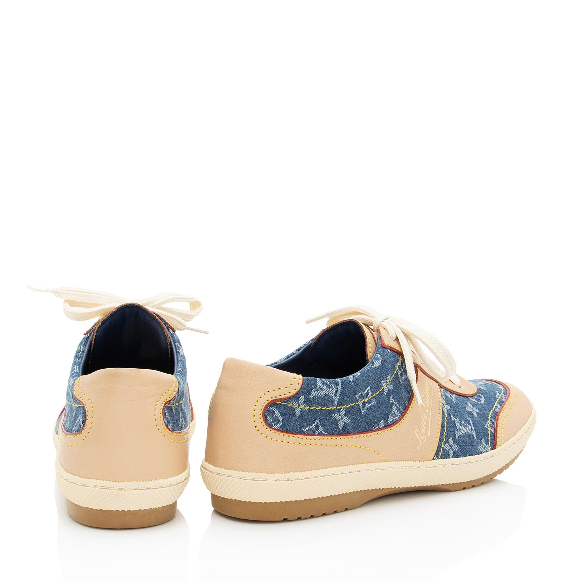 Louis Vuitton Monogram Denim Sneakers - Size 7 / 37
