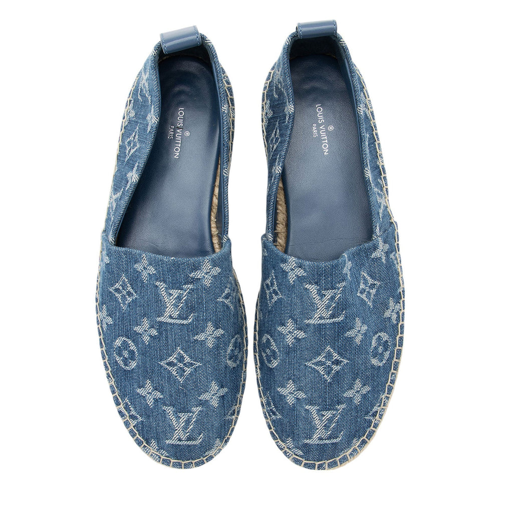 Louis Vuitton Monogram Denim Starboard Espadrilles - Size 7 / 37