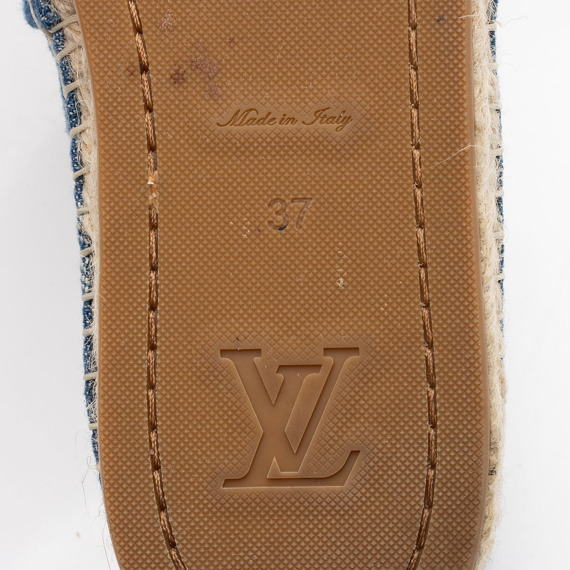 Louis Vuitton Monogram Denim Starboard Espadrilles - Size 7 / 37
