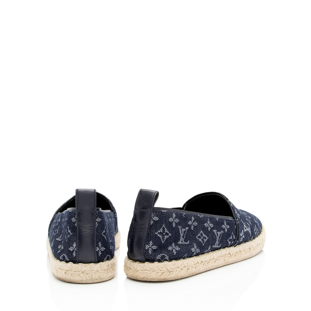 Louis Vuitton Monogram Denim Starboard Espadrilles - Size 8.5 / 38.5 (SHF-izvMNc)