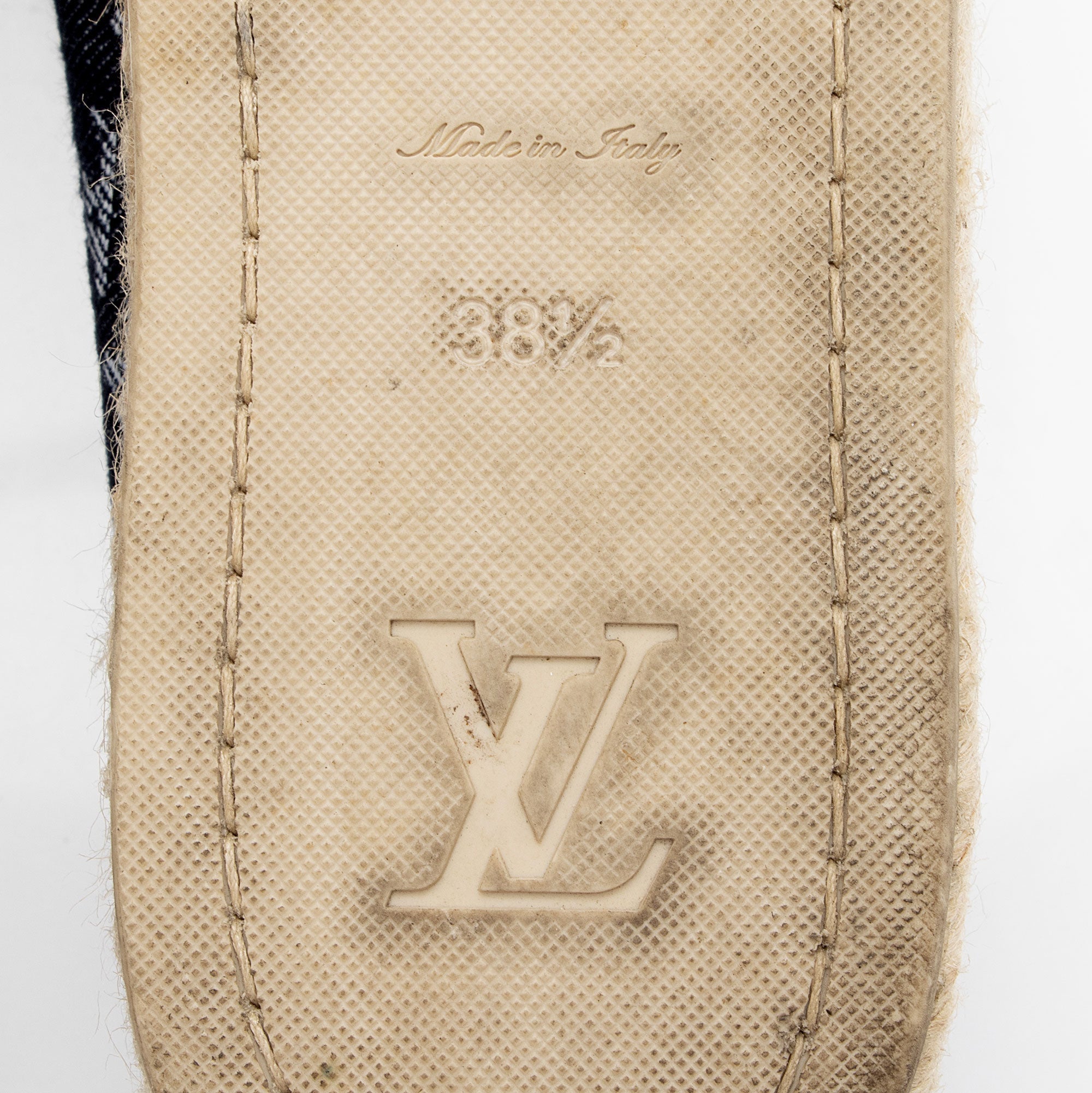 Louis Vuitton Monogram Denim Starboard Espadrilles - Size 8.5 / 38.5 (SHF-izvMNc)