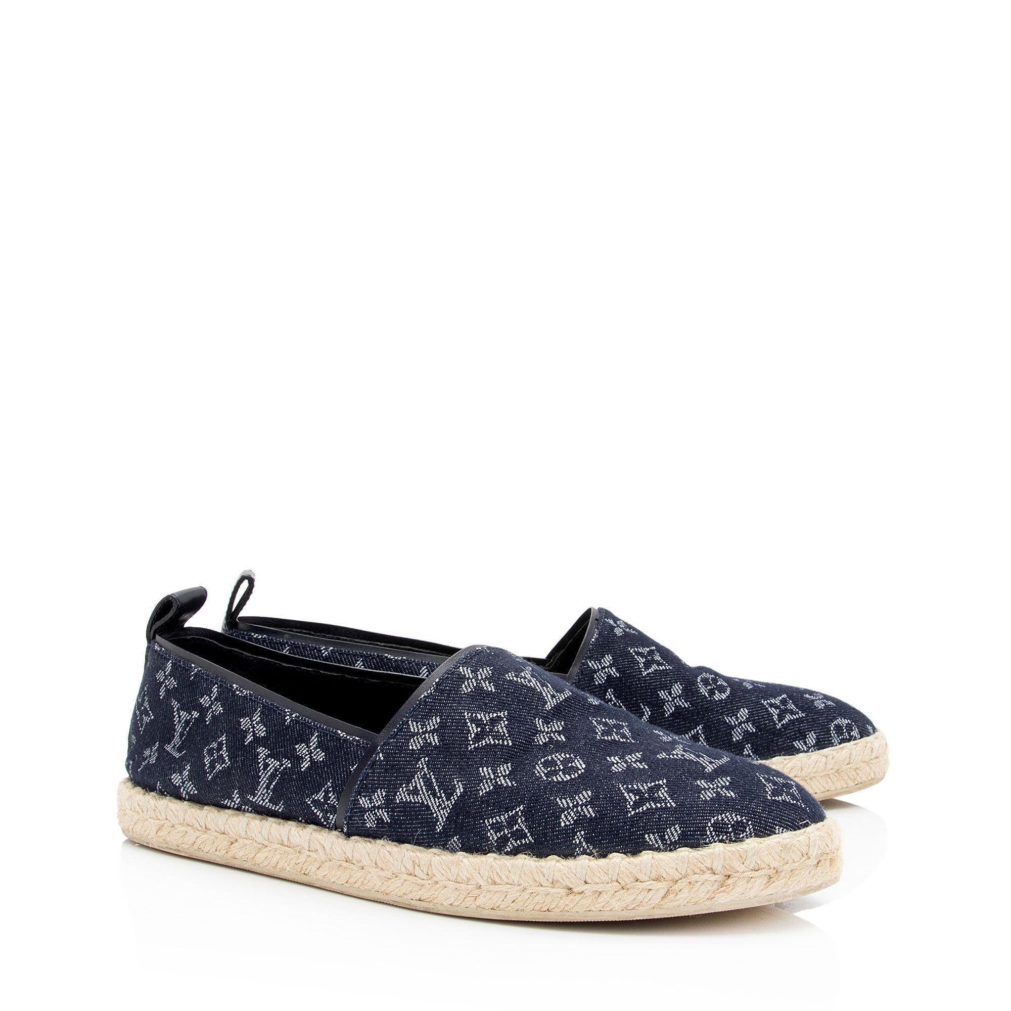 Louis Vuitton Monogram Denim Starboard Espadrilles - Size 8.5 / 38.5 (SHF-izvMNc)