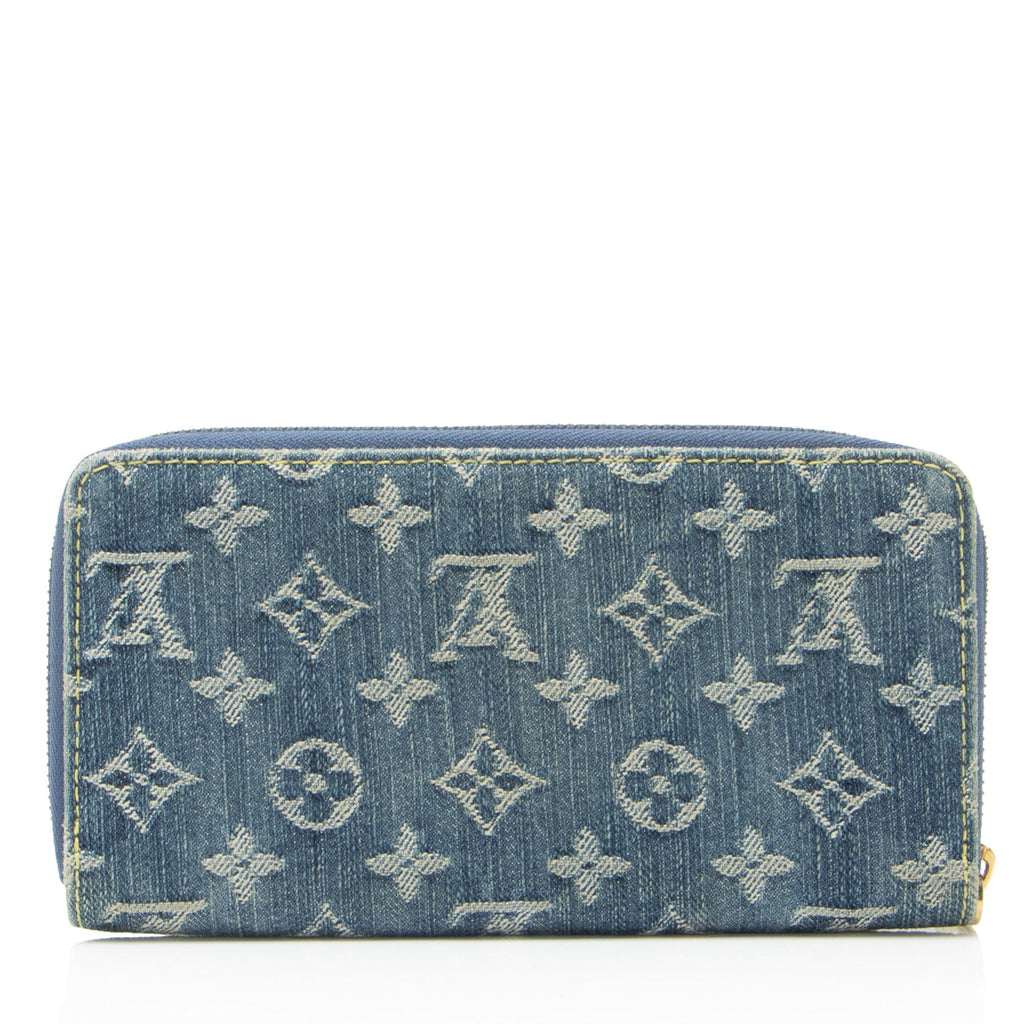 Louis Vuitton Monogram Denim Zippy Wallet