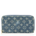 Louis Vuitton Monogram Denim Zippy Wallet