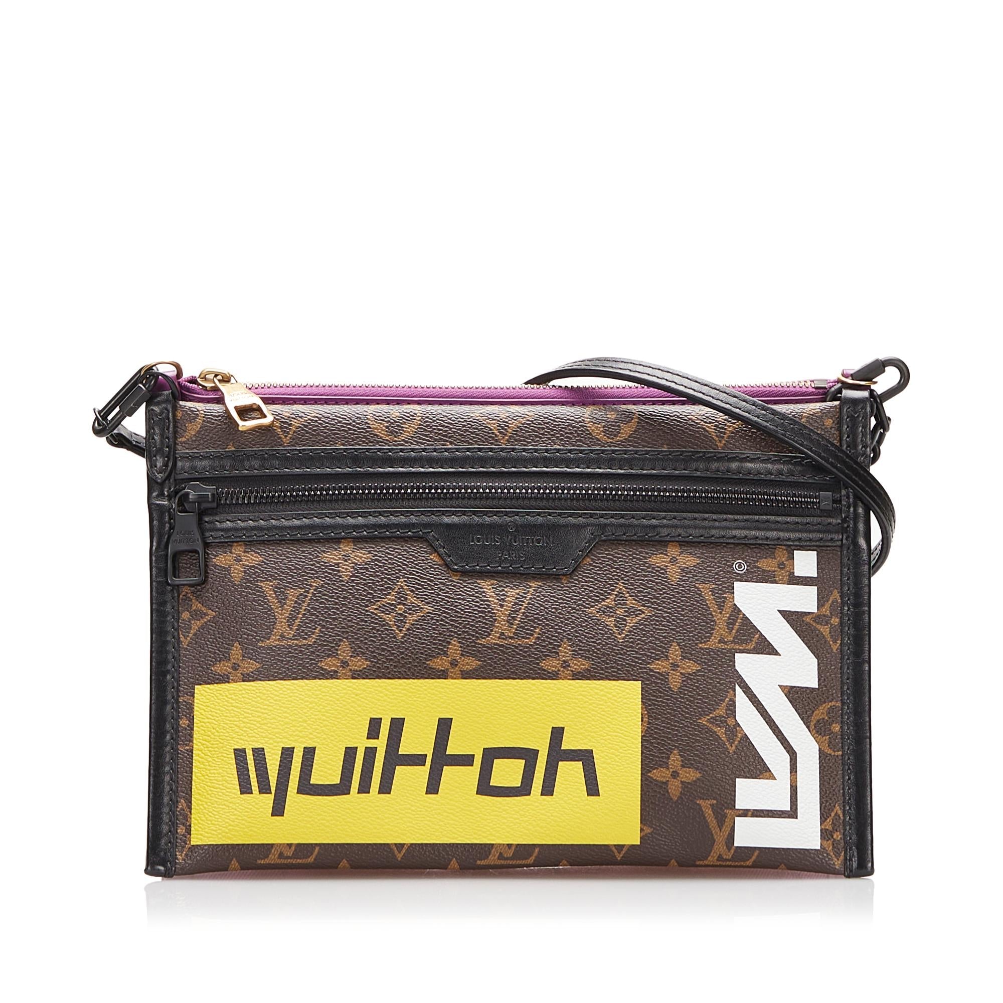 Louis Vuitton Monogram Double Flat Messenger (SHG-JzZrFz)
