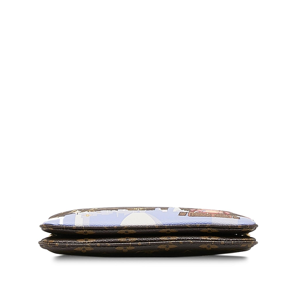 Louis Vuitton Monogram Double Zip Pochette Illustre Vivienne Shanghai (SHG-w5QTIp)