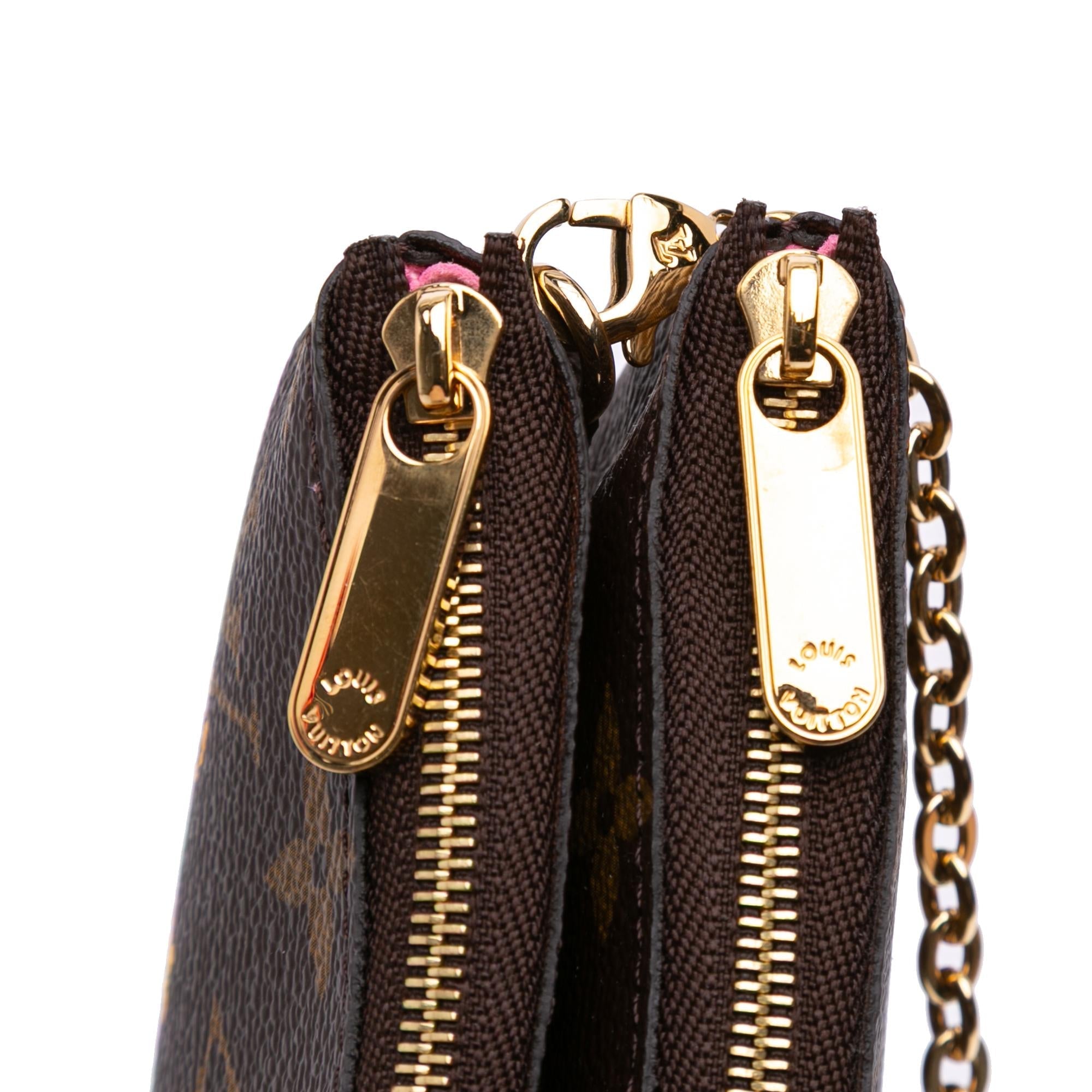 Louis Vuitton Monogram Double Zip Pochette Illustre Vivienne Shanghai