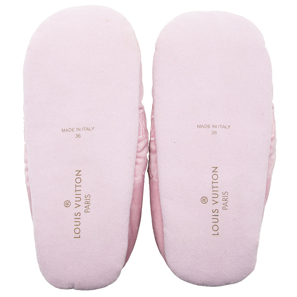 Louis Vuitton Monogram Dreamy Slippers - Size 6 / 36 (SHF-19329)