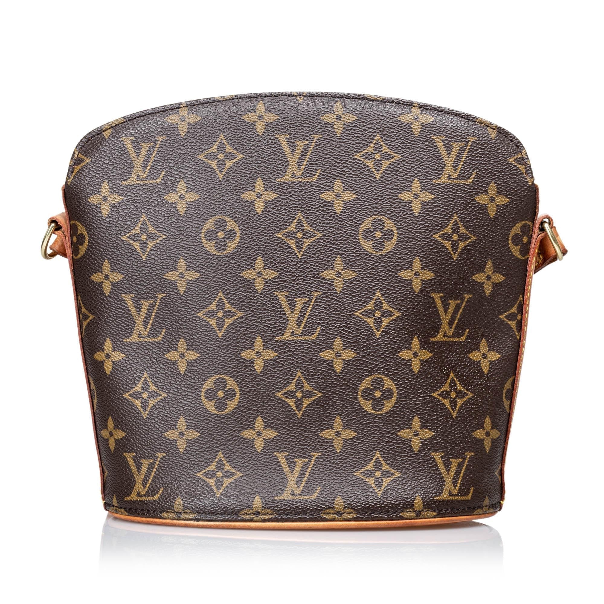 Louis Vuitton Monogram Canvas Drouot Shoulder Bag (SHG-28322)