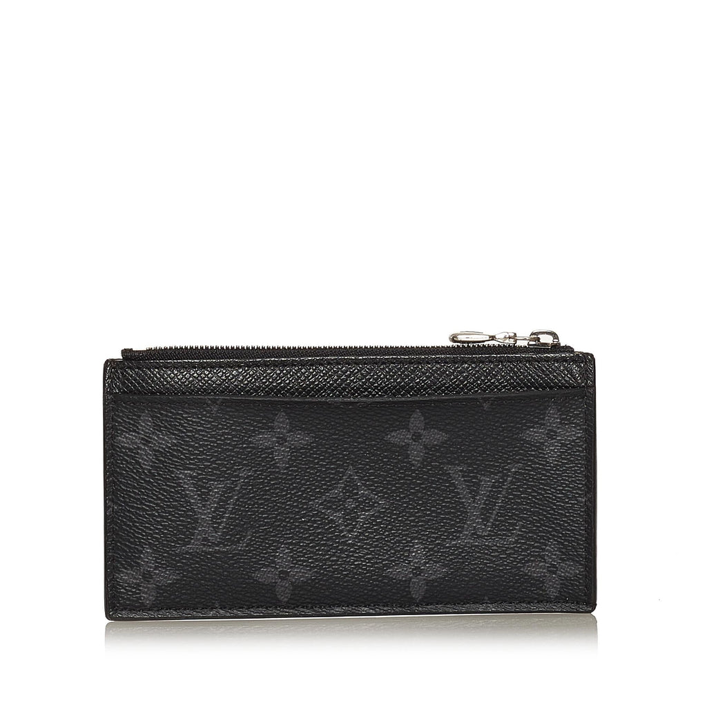 Louis Vuitton Monogram Eclipse Coin Card Holder (SHG-34910)