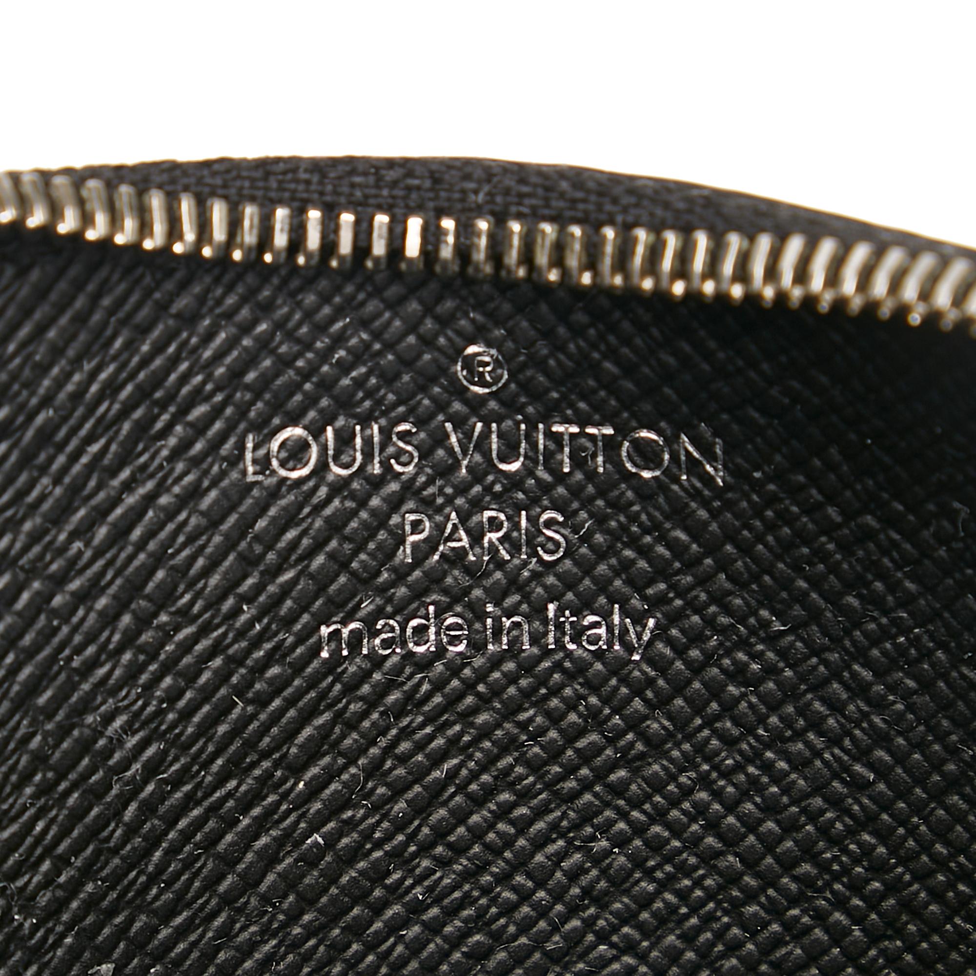 Louis Vuitton Monogram Eclipse Coin Card Holder (SHG-34910)