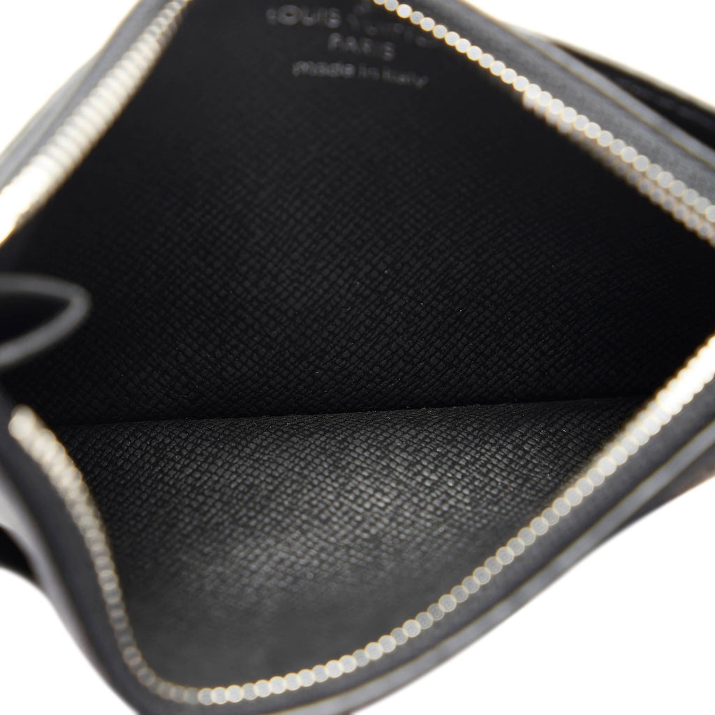 Louis Vuitton Monogram Eclipse Coin Card Holder (SHG-rqwq6j)