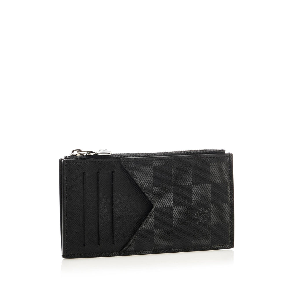 Louis Vuitton Monogram Eclipse Coin Card Holder (SHG-rqwq6j)