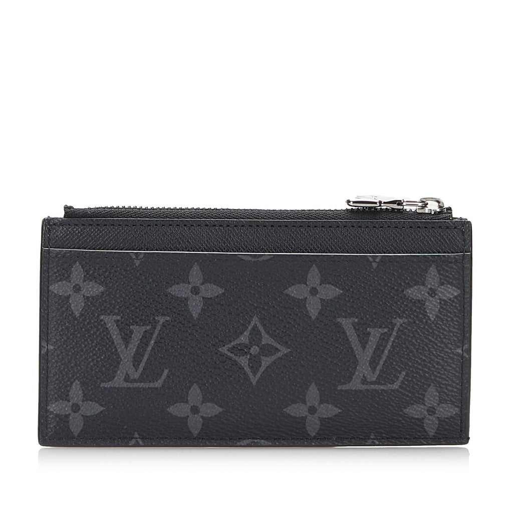 Louis Vuitton Monogram Eclipse Coin Pouch (SHG-CILlD8)