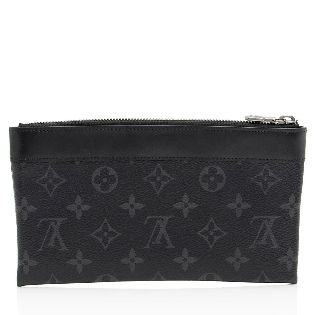 Louis Vuitton Monogram Eclipse Discovery PM Pochette (SHF-ZnpcOA)