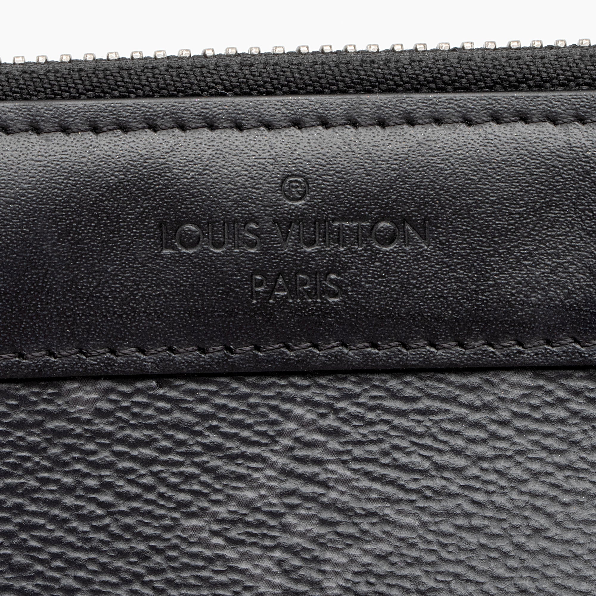 Louis Vuitton Monogram Eclipse Discovery PM Pochette (SHF-ZnpcOA)