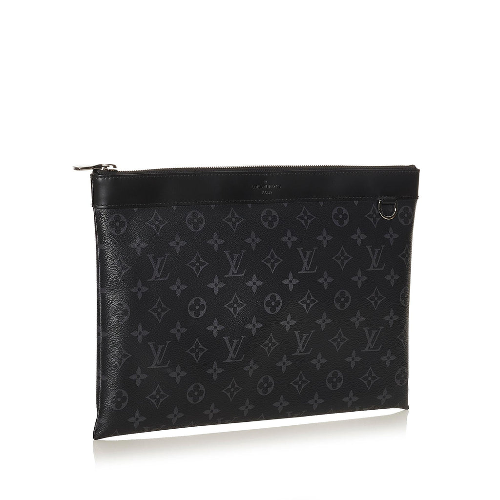 Louis Vuitton Monogram Eclipse Discovery Pochette GM (SHG-37297)