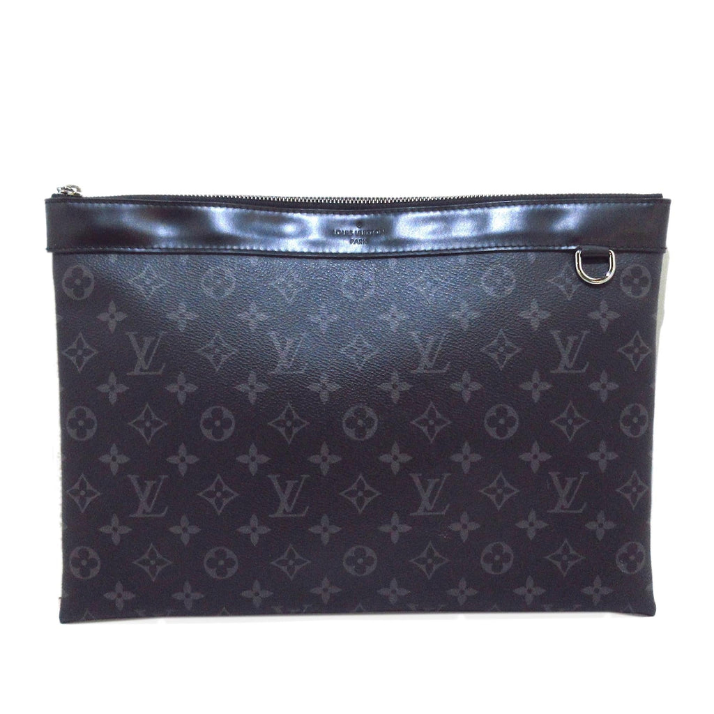 Louis Vuitton Monogram Eclipse Discovery Pochette GM (SHG-EvPn9B)