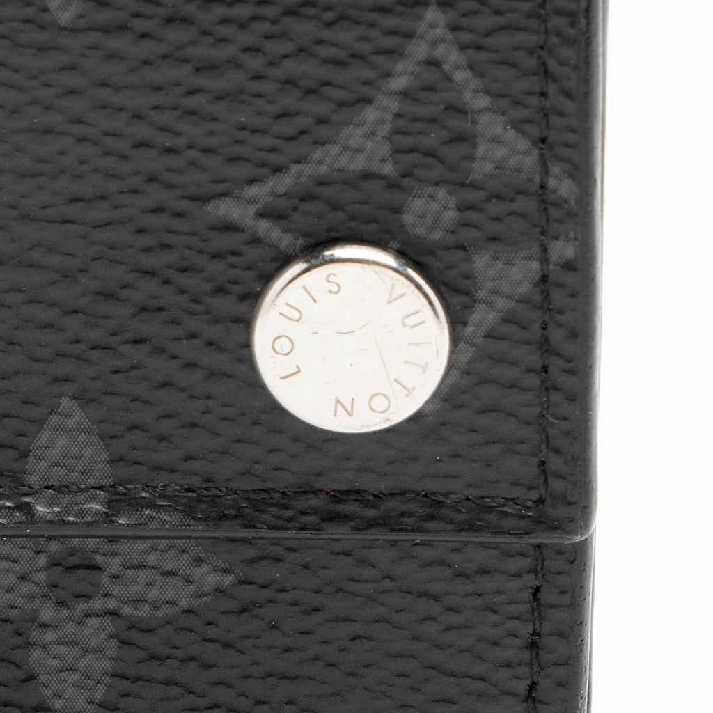 Louis Vuitton Monogram Eclipse Discovery Trifold Compact Wallet