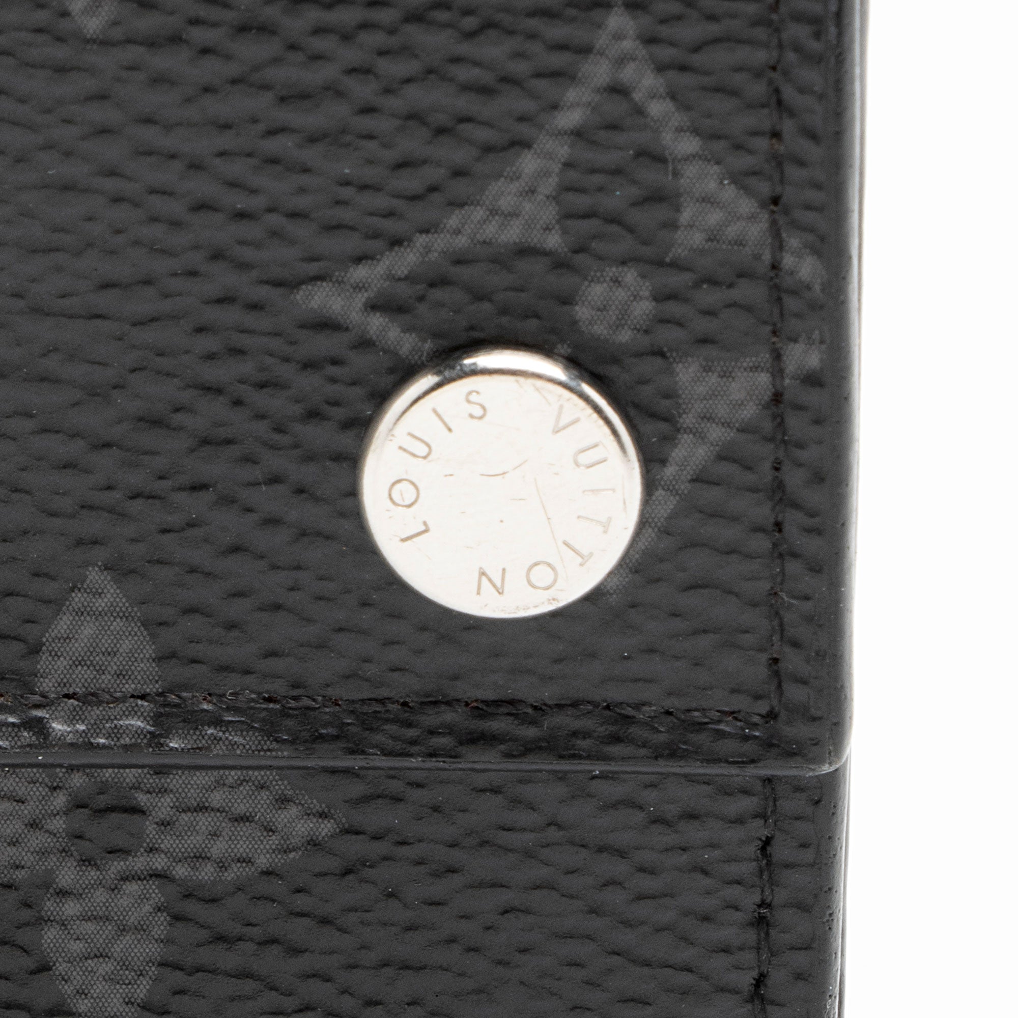 Louis Vuitton Monogram Eclipse Discovery Trifold Compact Wallet