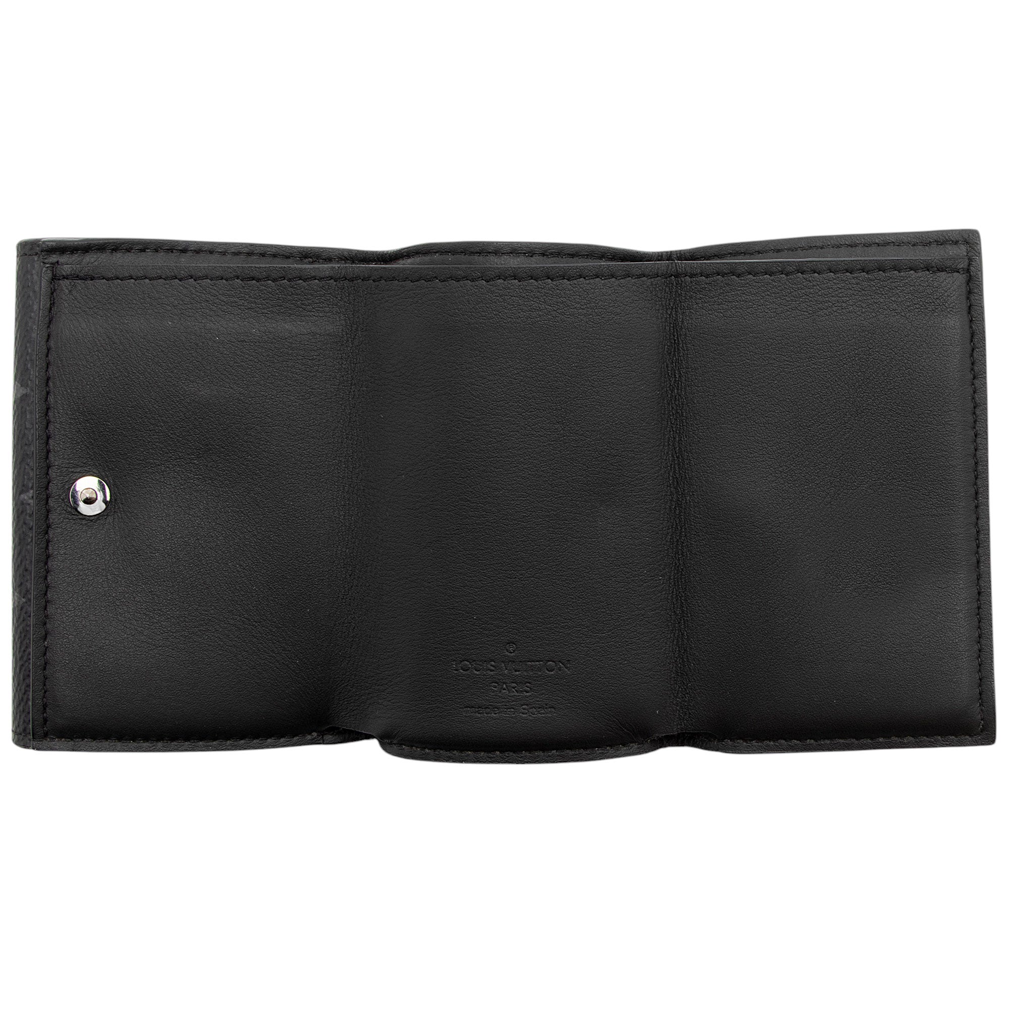 Louis Vuitton Monogram Eclipse Discovery Trifold Compact Wallet
