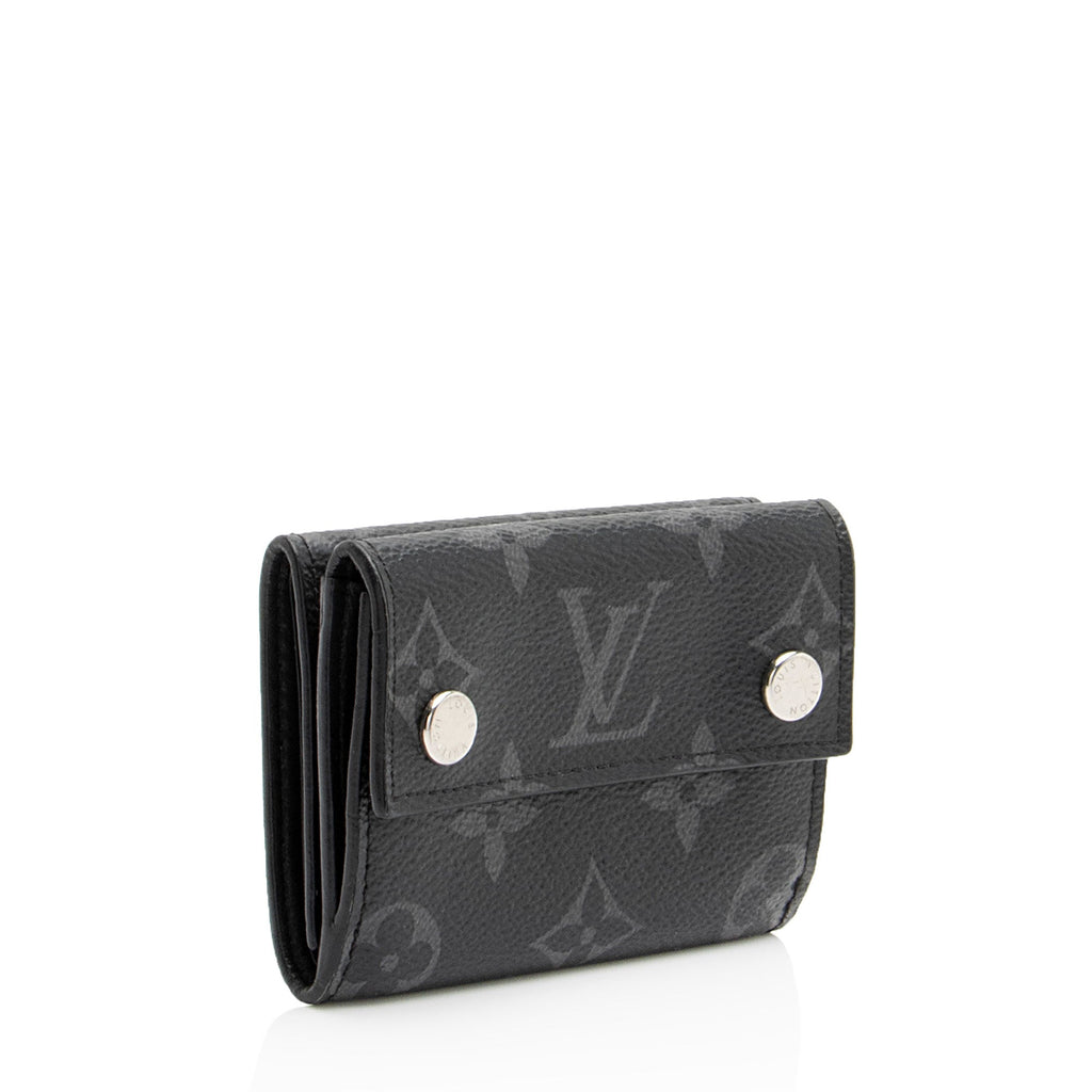 Louis Vuitton Monogram Eclipse Discovery Trifold Compact Wallet