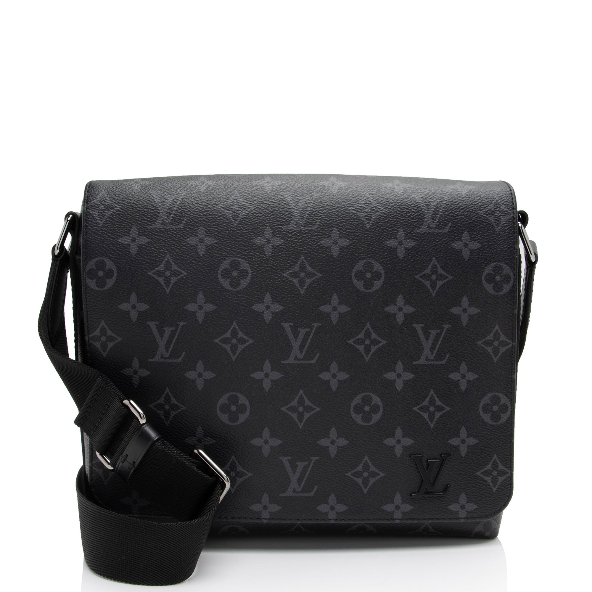 Louis Vuitton Monogram Eclipse District PM Messenger (SHF-vwUUWv)