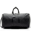 Louis Vuitton Monogram Eclipse Keepall 55 Bandouliere Duffle Bag (SHF-34JbTV)