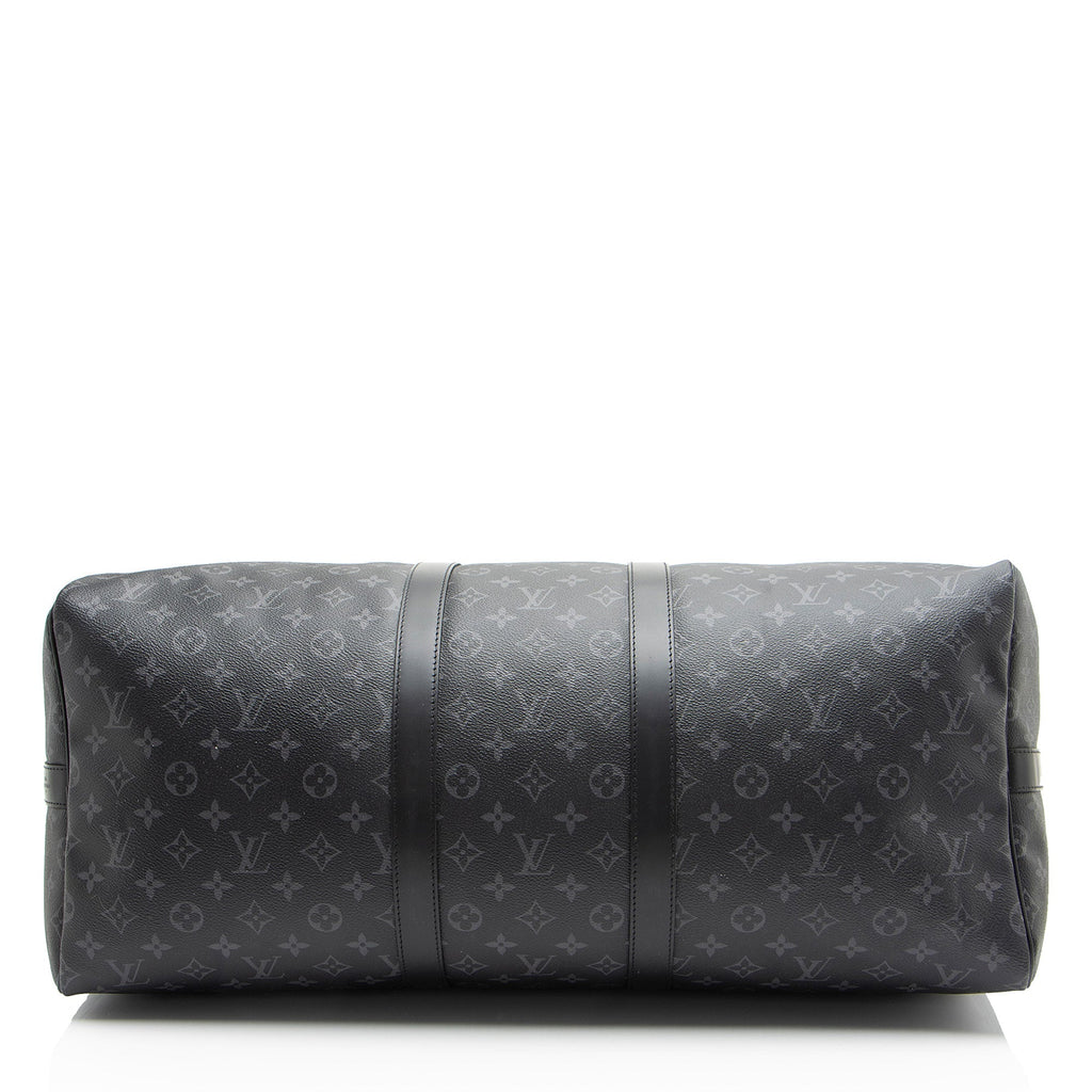 Louis Vuitton Monogram Eclipse Keepall Bandouliere 55 Duffle