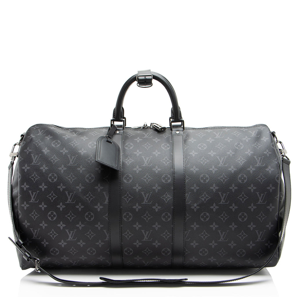 Louis Vuitton Monogram Eclipse Keepall Bandouliere 55 Duffle