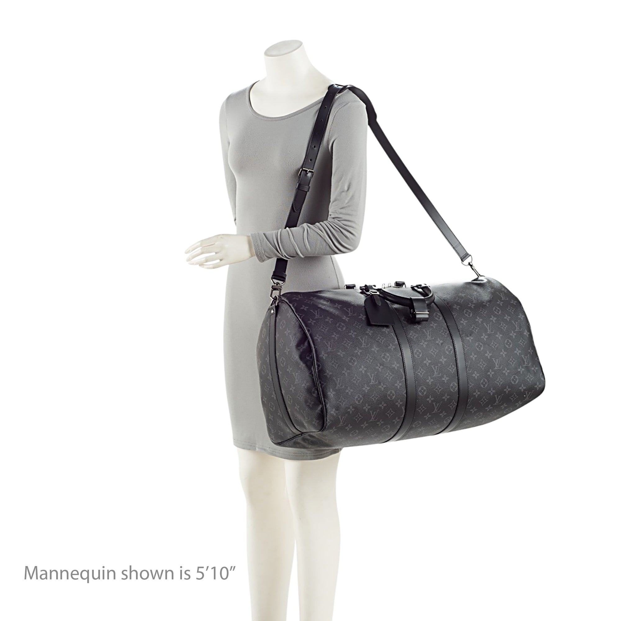 Louis Vuitton Monogram Eclipse Keepall Bandouliere 55 Duffle