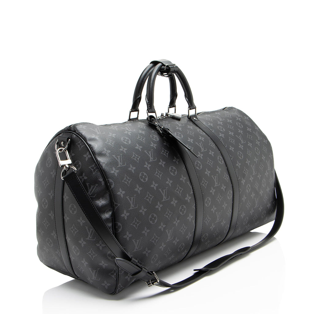 Louis Vuitton Monogram Eclipse Keepall Bandouliere 55 Duffle