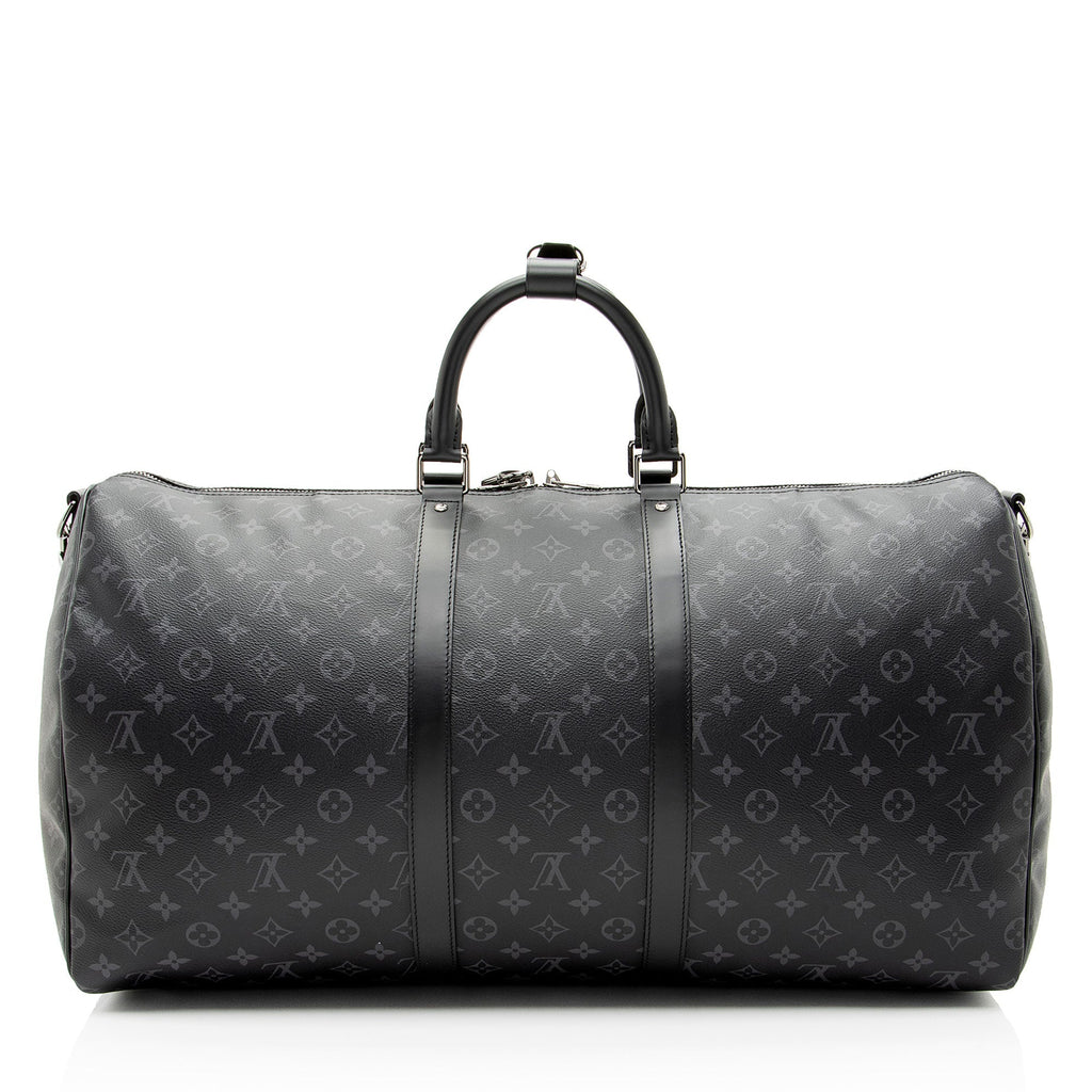 Louis Vuitton Monogram Eclipse Keepall Bandouliere 55 Duffle