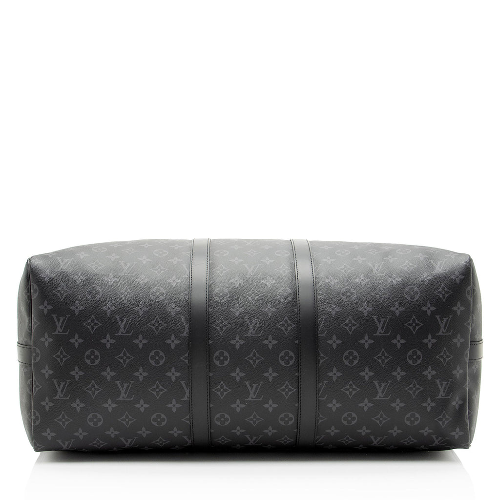 Louis Vuitton Monogram Eclipse Keepall Bandouliere 55 Duffle