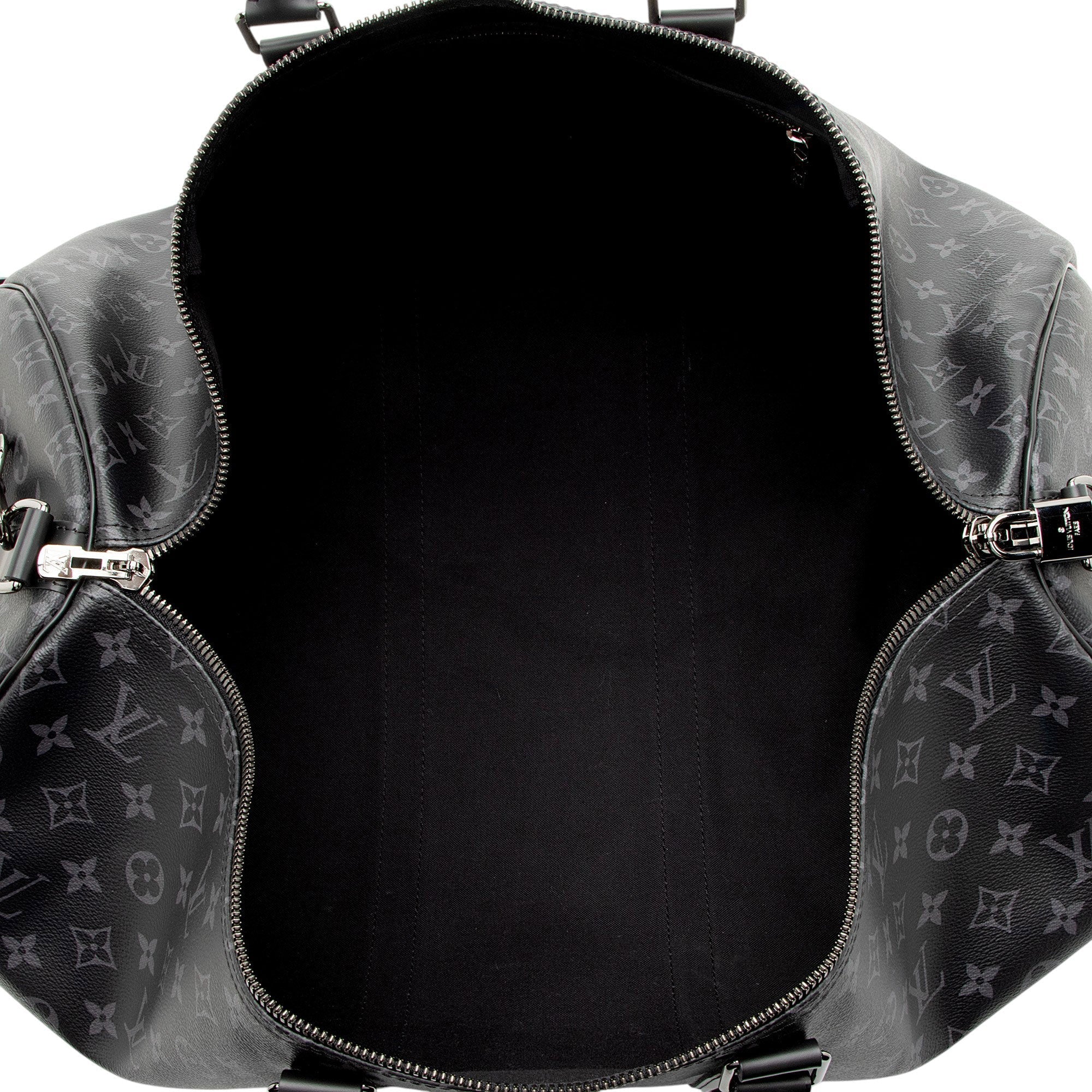 Louis Vuitton Monogram Eclipse Keepall Bandouliere 55 Duffle