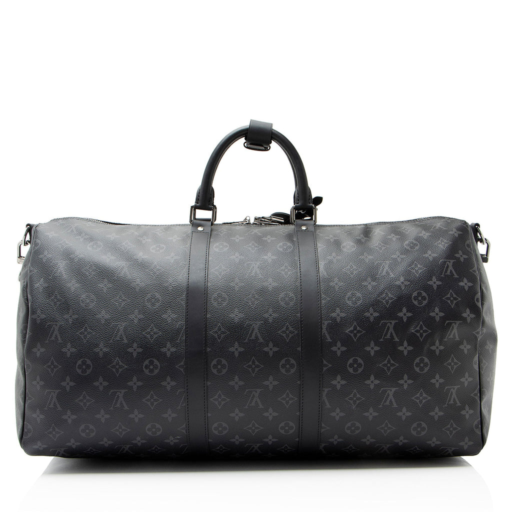 Louis Vuitton Monogram Eclipse Keepall Bandouliere 55 Duffle