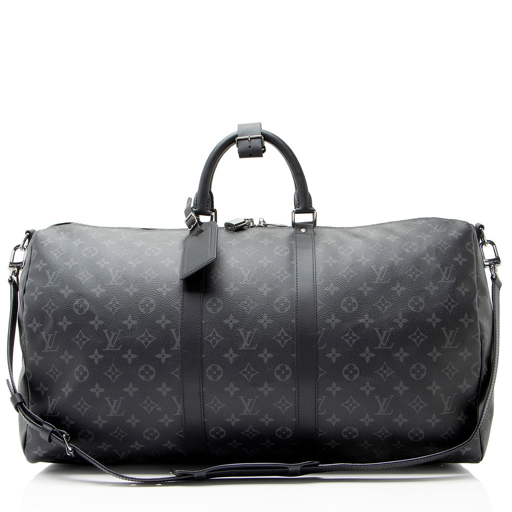 Louis Vuitton Monogram Eclipse Keepall Bandouliere 55 Duffle
