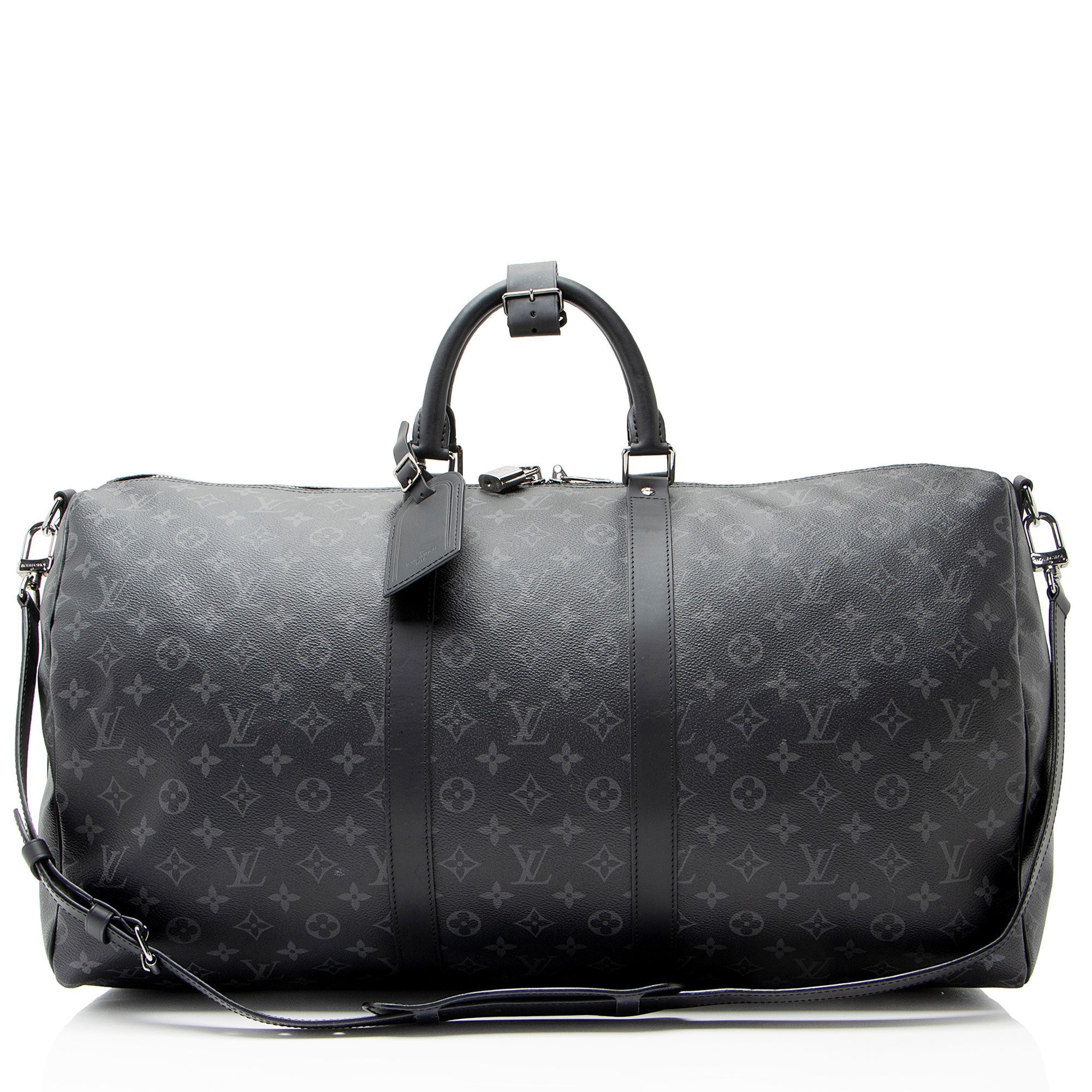 Louis Vuitton Monogram Eclipse Keepall Bandouliere 55 Duffle